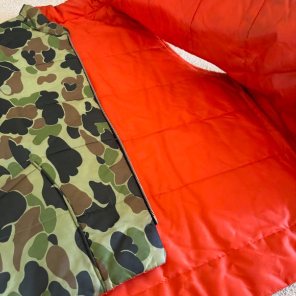 Vintage Duck Camo & Orange Reversible Vest LARGE - Picture 4 of 4